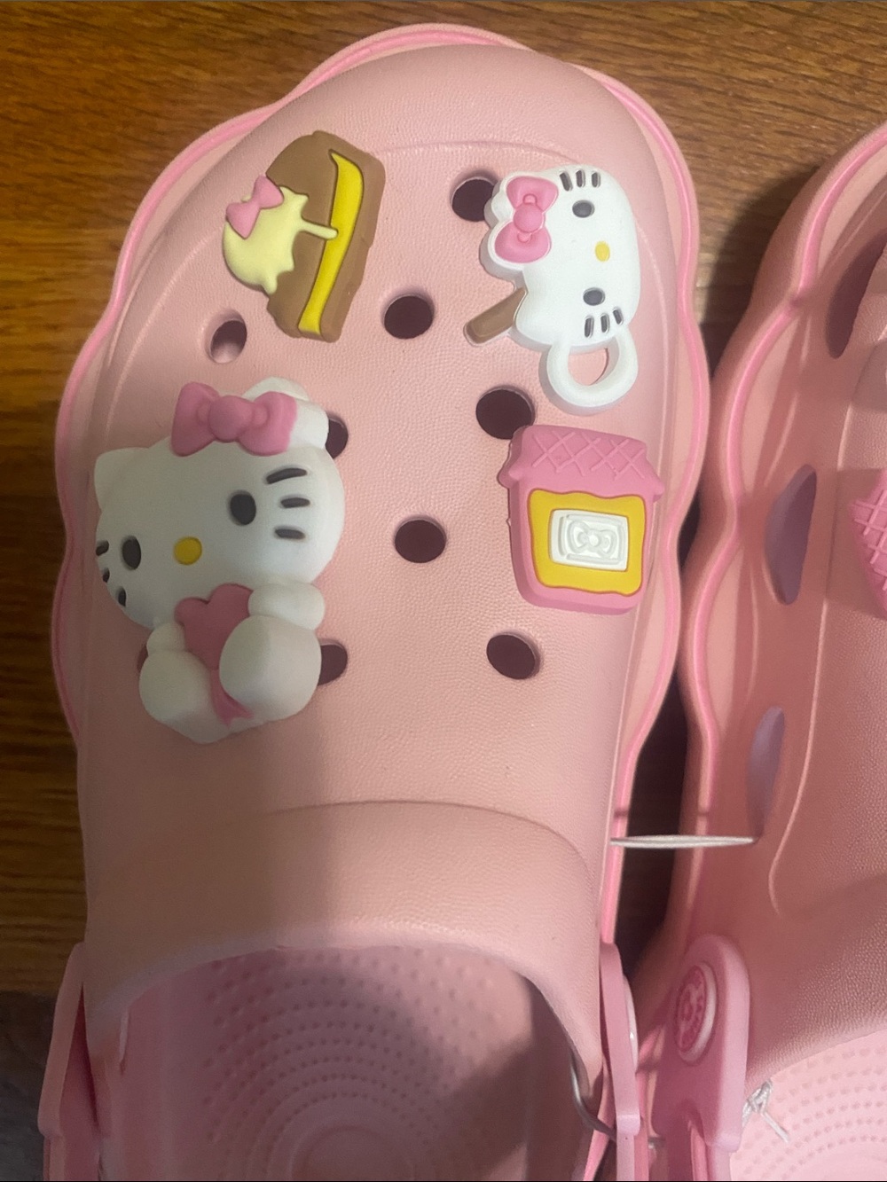 Hello Kitty women’s Light Pink Clog Sandals with Charms - Picture 5 of 9